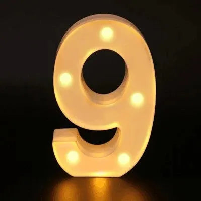 Warm number - LED lights decorations