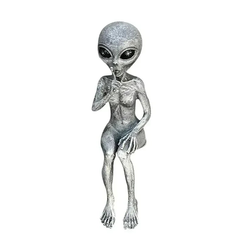Funny Resin Alien Statue