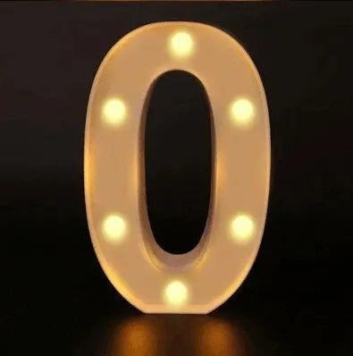 Warm number - LED lights decorations