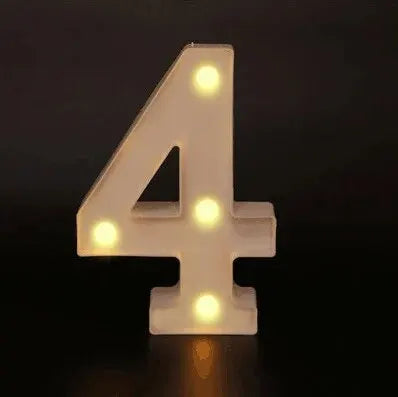 Warm number - LED lights decorations