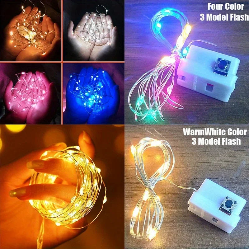 Mini Fairy Lights Copper With 3 Speed Modes