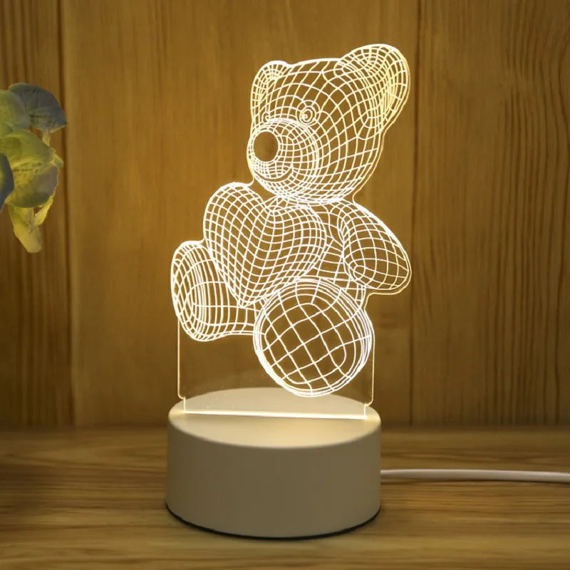 3D Creative Bear Lamp