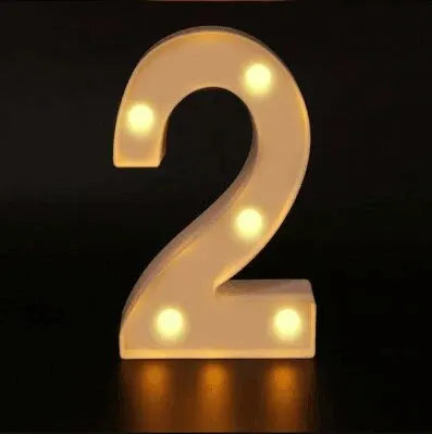 Warm number - LED lights decorations