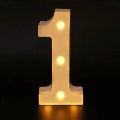 Warm number - LED lights decorations