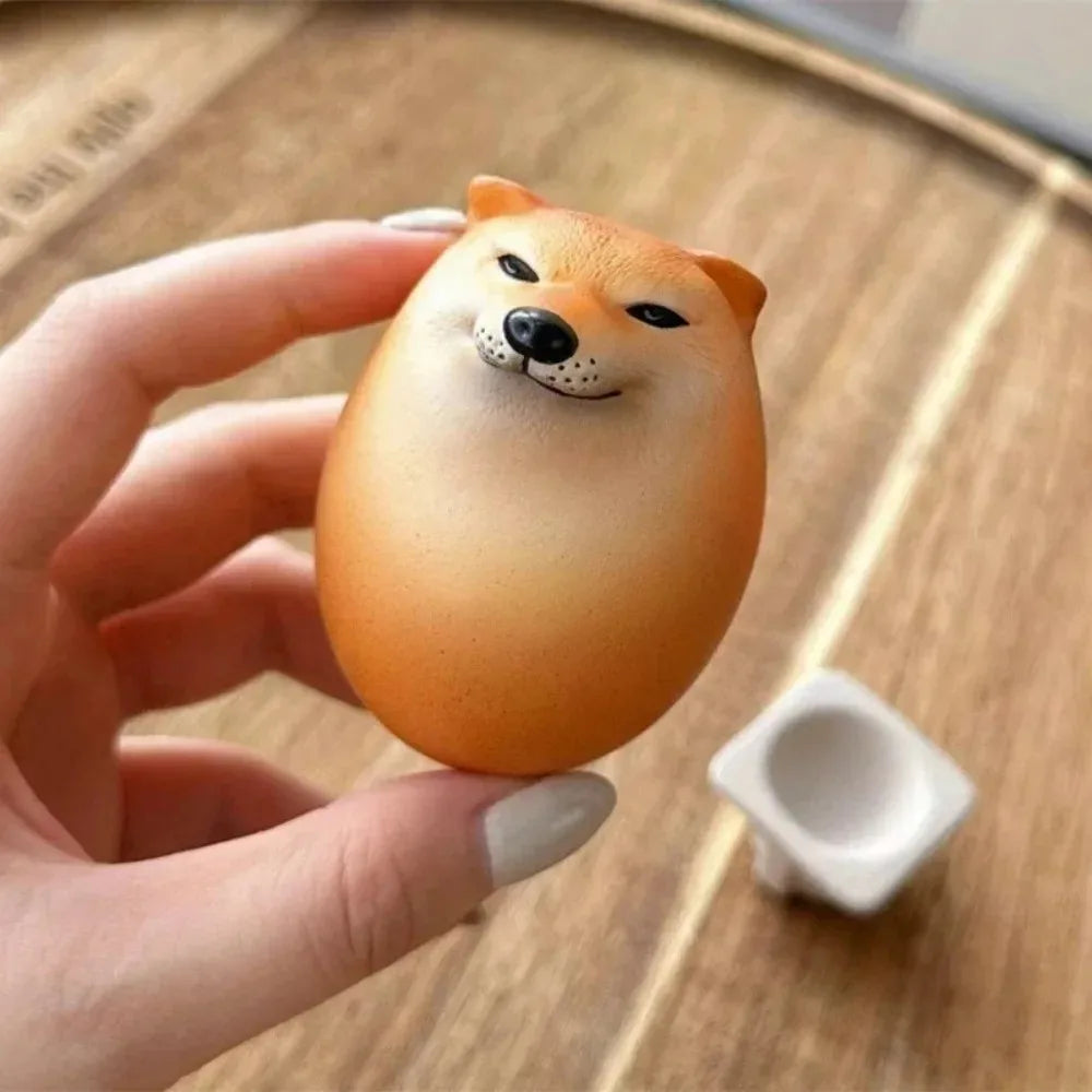 Shiba Inu Realistic Egg Shape