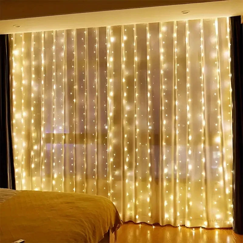 3/4/6m Curtain LED String Lights Garland