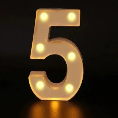 Warm number - LED lights decorations