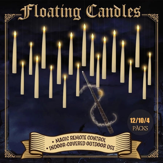 Floating Candles with Wand 12 PCs