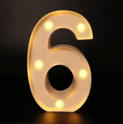 Warm number - LED lights decorations