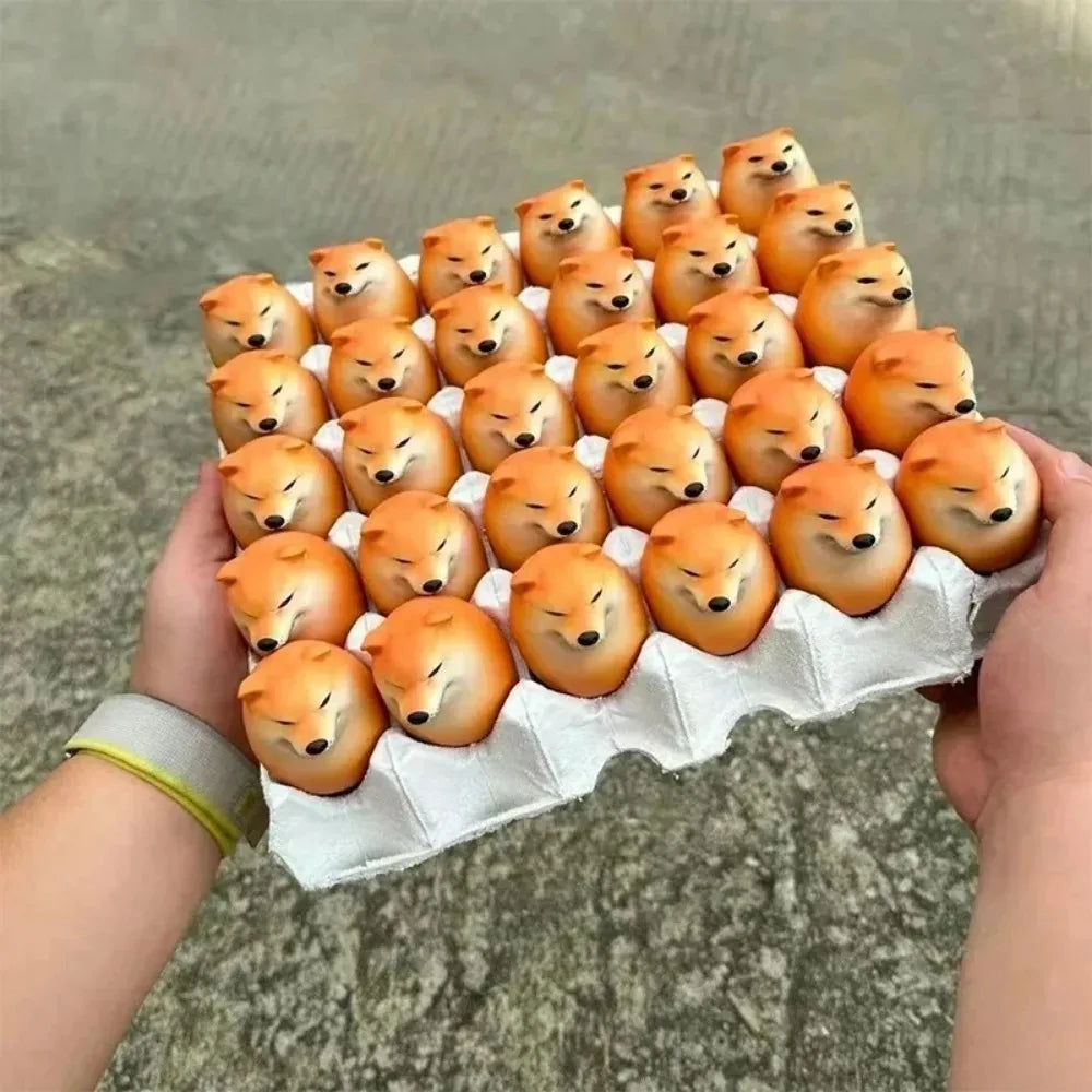 Shiba Inu Realistic Egg Shape