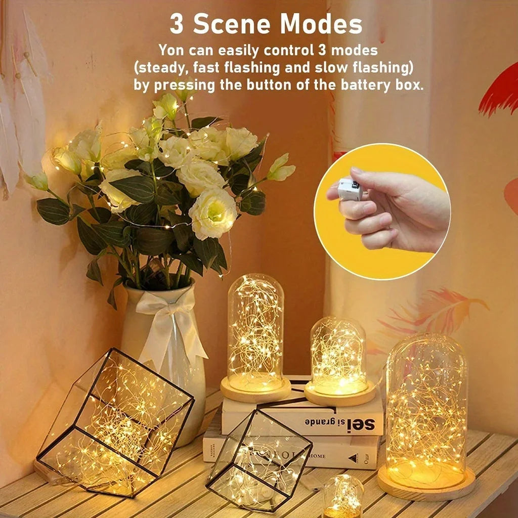 Mini Fairy Lights Copper With 3 Speed Modes
