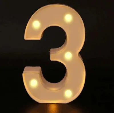 Warm number - LED lights decorations