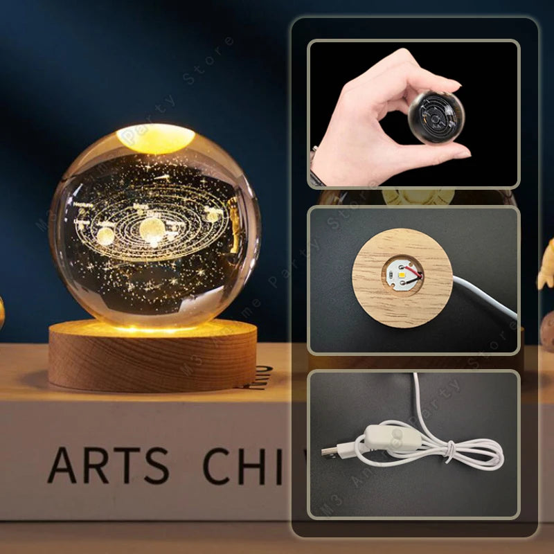 Unique LED 3D Crystal Ball