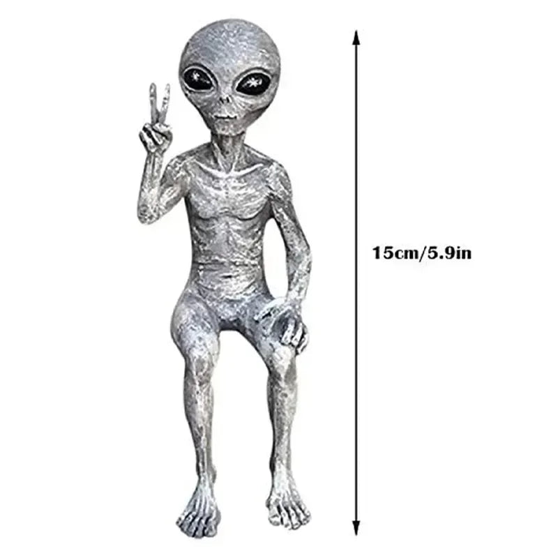 Funny Resin Alien Statue