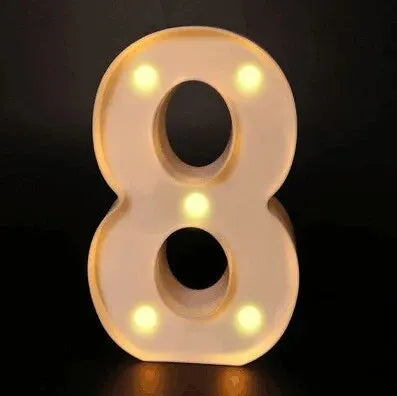 Warm number - LED lights decorations