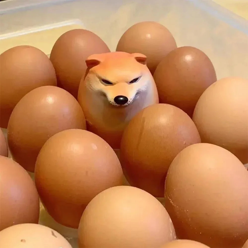 Shiba Inu Realistic Egg Shape