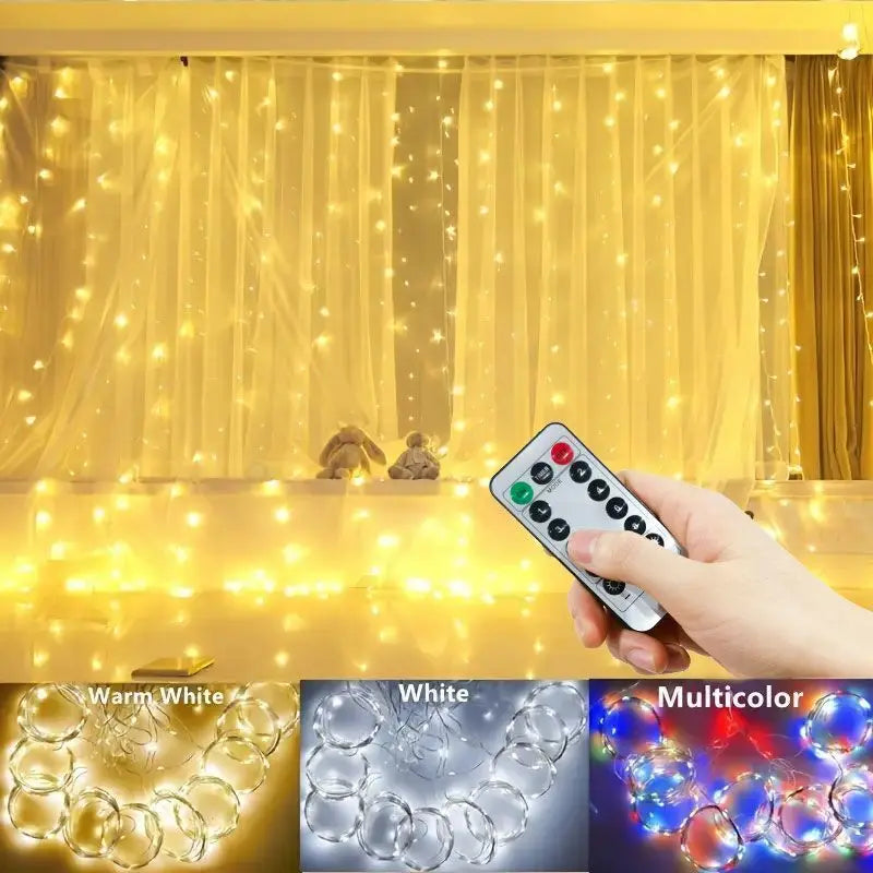 3/4/6m Curtain LED String Lights Garland